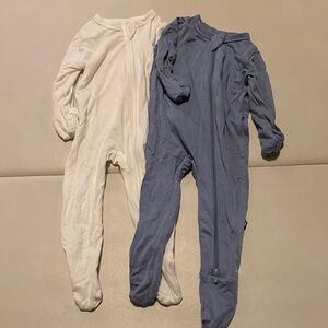 Kyte Baby Set of 2 Footies 2 Way Zipper 0-3m